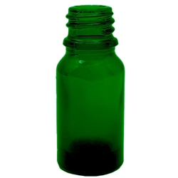 Boston Round Green Glass Bottle