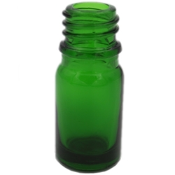 Boston Round Green Glass Bottle